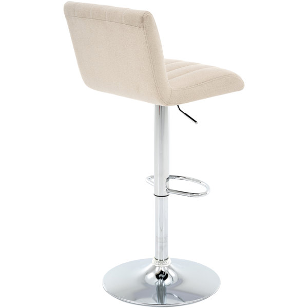 Beige leather counter stools hot sale